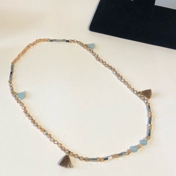 Handmade beaded necklet (necklace + bracelet) - Picture 3 of 6